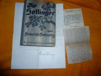 Heinrich Sohnrey Die Sollinger privater Brief UNIKAT RAR Niedersachsen - Wolfenbüttel Vorschau