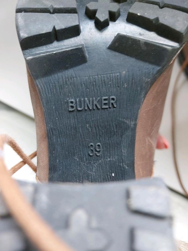 *TOP*Bunker Boots High Heel Damen Schuhe Gr. 39 braun Schnürschuh in Berlin