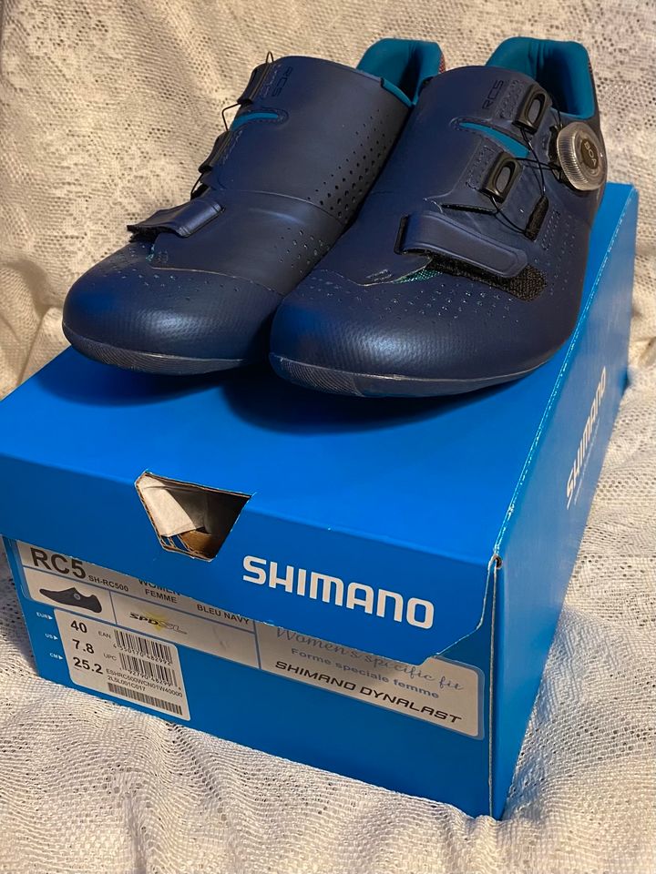 Shimano Rennrad Schuhe Damen Gr40 schmal in Caputh