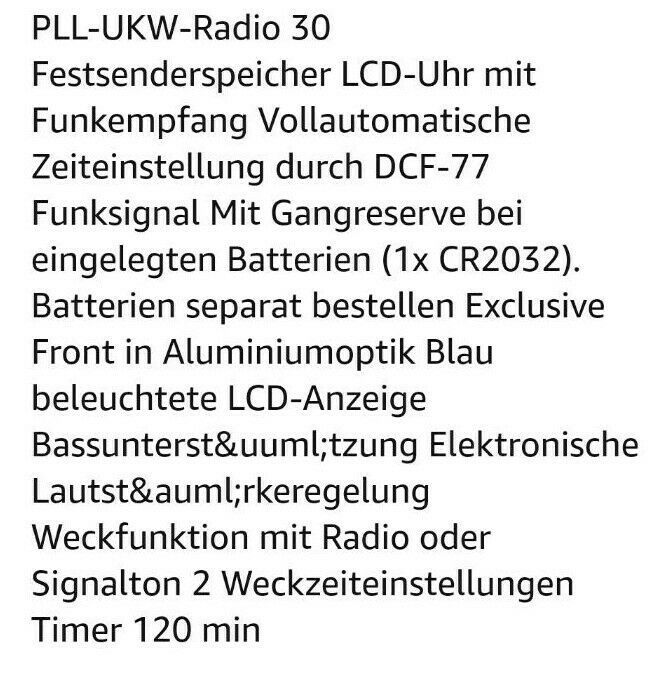 Soundmaster Radio mit Unterbaufunktion in Zülpich