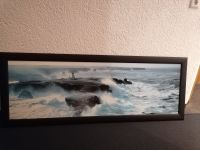 Bild mit Leuchtturm und Meer, schwarzer Rahmen 50 x 150 Wuppertal - Barmen Vorschau
