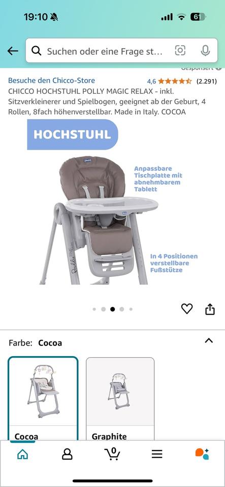 Chicco Hochstuhl ab 0-3 Jahre, klappbar, Tripp Trapp, praktisch in Berlin