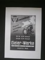 Geier Motorrad Typ 150 - 200 Bild Deko Baden-Württemberg - Schopfheim Vorschau