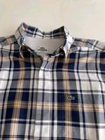 Lacoste Herrenhemd kariert blau beige weiß 39 Bayern - Böhmfeld Vorschau