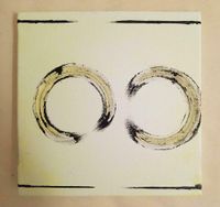 Bild abstrakt, "zwei Kreise", Acryl auf Keilrahmen, 20x20cm Berlin - Charlottenburg Vorschau