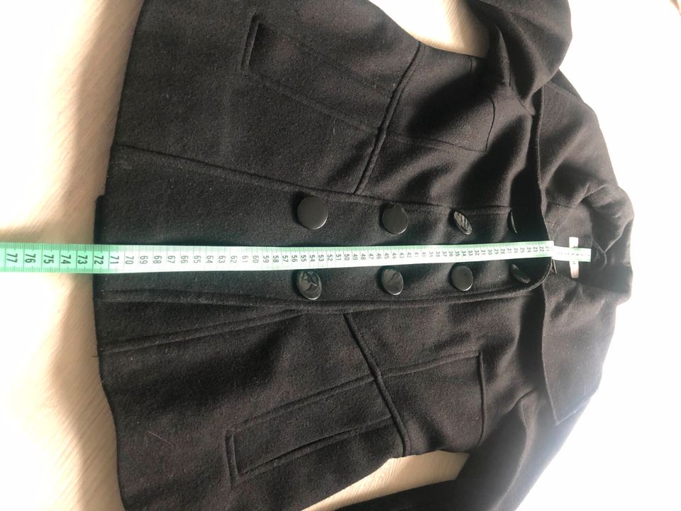 Jacke Mantel Kurzmantel schwarz Yessica C&A Größe 38 M in Lichtenfels