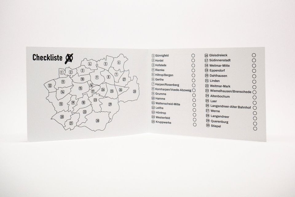 Stadtkarte Bochum Büdchen-Tour VfL Bochum in Nordstemmen
