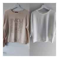 Zero Street One Sweatshirt Pullover Gr.S/36 beige weiß Bayern - Geisenhausen Vorschau