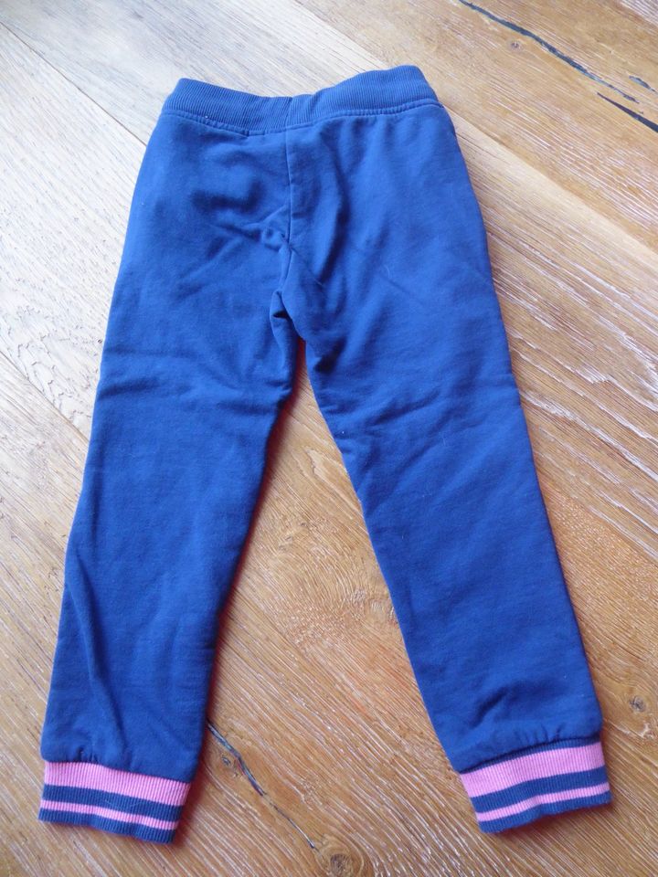 Kinder Hose Gr. 98 Jogginghose blau Schlupf Schnürung Gummizug in Eitensheim