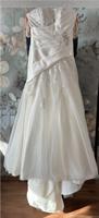 Brautkleid ivory mit Steinbesatz Gr.10 Sachsen - Lichtenstein Vorschau