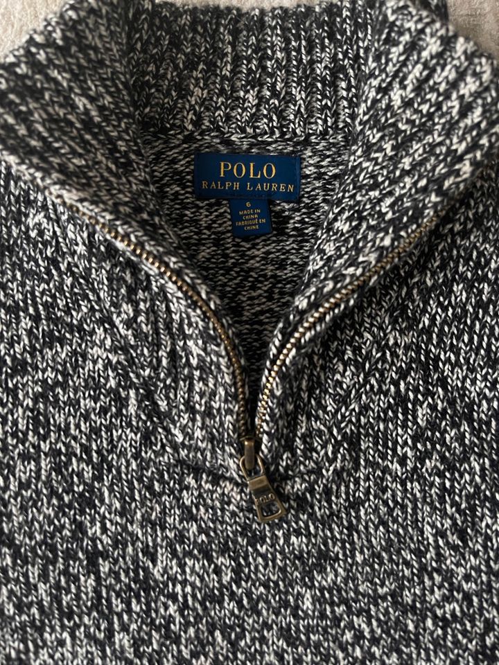 Polo Ralph Lauren Jungen Pullover mit Reisverschluss grau schwarz in Nürnberg (Mittelfr)