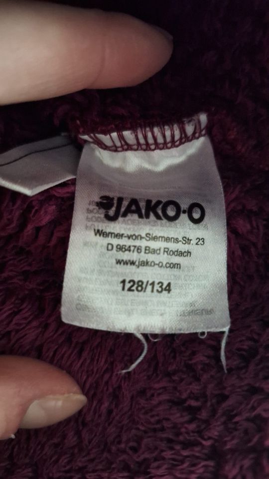 JAKO-O Jacke 128 / 134 in weinrot für Kinder in Schladen