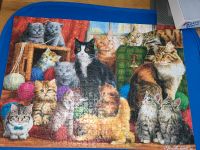 Puzzle 1000 Teile mit Katzen Motiv, wie neu Berlin - Treptow Vorschau