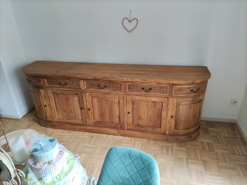 Sideboard Kommode Anrichte massiv recycling Teak Holz Landhaus in Duisburg