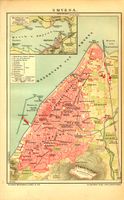 Alter Stadtplan Smyrna - Izmir (Türkei), Februar 1903 Hamburg Barmbek - Hamburg Barmbek-Süd  Vorschau