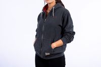 Champion Hoodie mit Zipper und Druck auf dem Rücken, anthrazit Niedersachsen - Braunschweig Vorschau