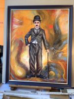 Charlie Chaplin Portrait Ölgemälde Bild Kunst Häfen - Bremerhaven Vorschau