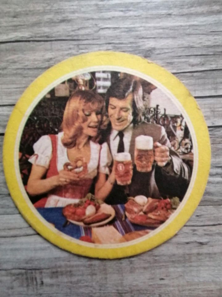 Bierdeckel Bierteller Bierfilz Untersetzer 70er 80er Sammlung in Isny im Allgäu