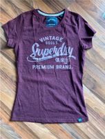 Superdry, T-Shirt, Shirt, weinrot, Gr.S Hessen - Fulda Vorschau