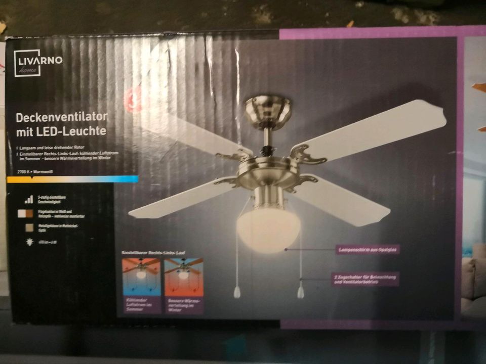 Ventilator Decken Ventilator mit LED NEU in Niedersachsen - Salzhemmendorf  | Lampen gebraucht kaufen | eBay Kleinanzeigen ist jetzt Kleinanzeigen