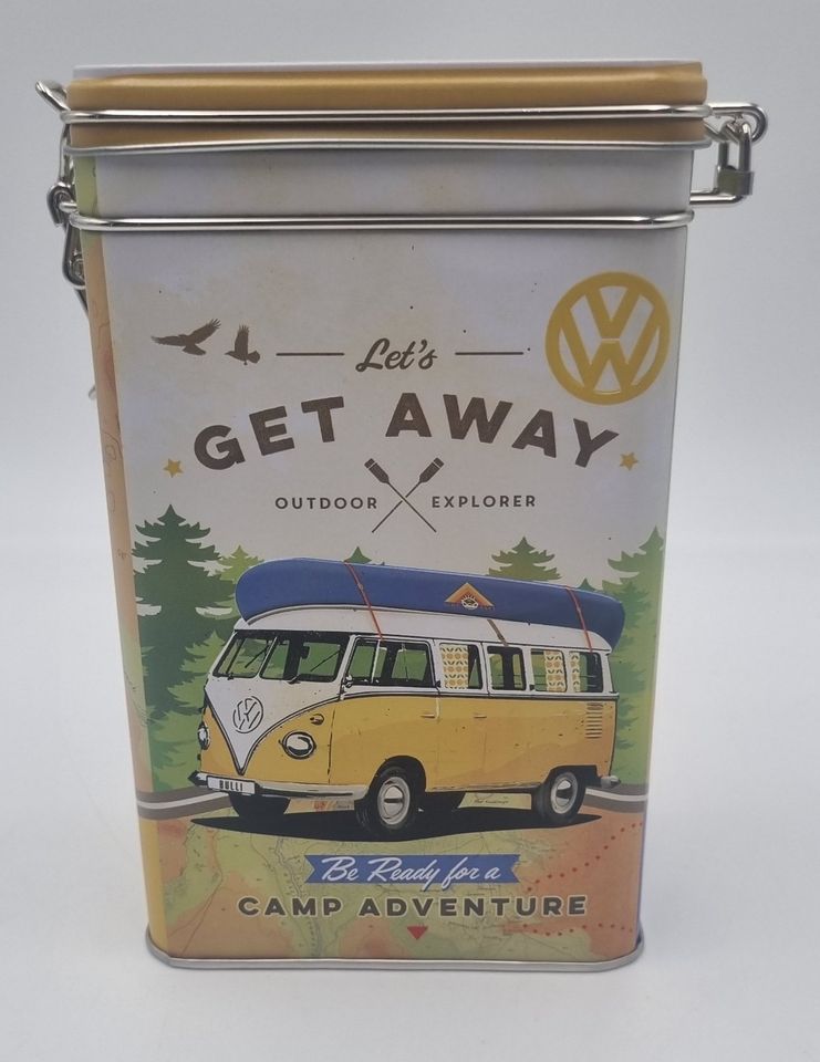 Nostalgic-Art Retro Kaffeedose, 1,3 l, VW Bulli – Let's Get Away –  Volkswagen Bus Geschenk-Idee, Blech-Dose mit Aromadeckel, Vintage Design :  : Küche, Haushalt & Wohnen