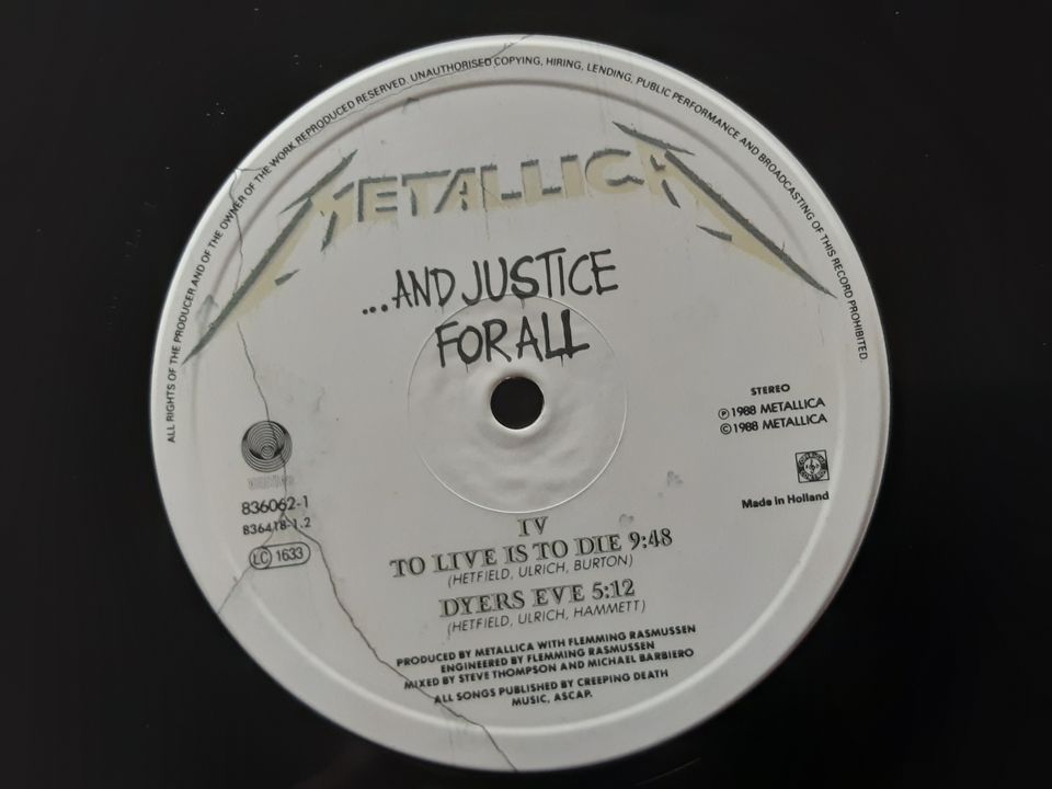 Metallica And Justice For All Schallplatte Vinyl Lp in Rostock