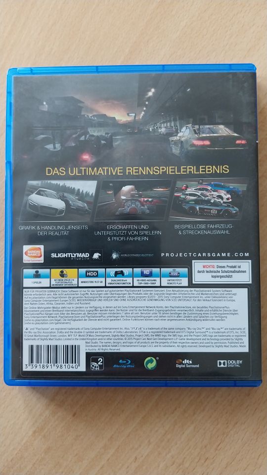 PS4 Spiel - Project CARS in Dohna