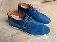 Santoni Boots Veloursleder blau in Größe 45 Nordrhein-Westfalen - Wülfrath Vorschau