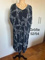Kurzarmkleid blau Muster *gina benotti* Größe 52/54 Niedersachsen - Hagenburg Vorschau