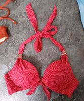 Bikini, Bikinioberteil, rot, Hunkemöller, 75A, Push up BH Nordrhein-Westfalen - Paderborn Vorschau