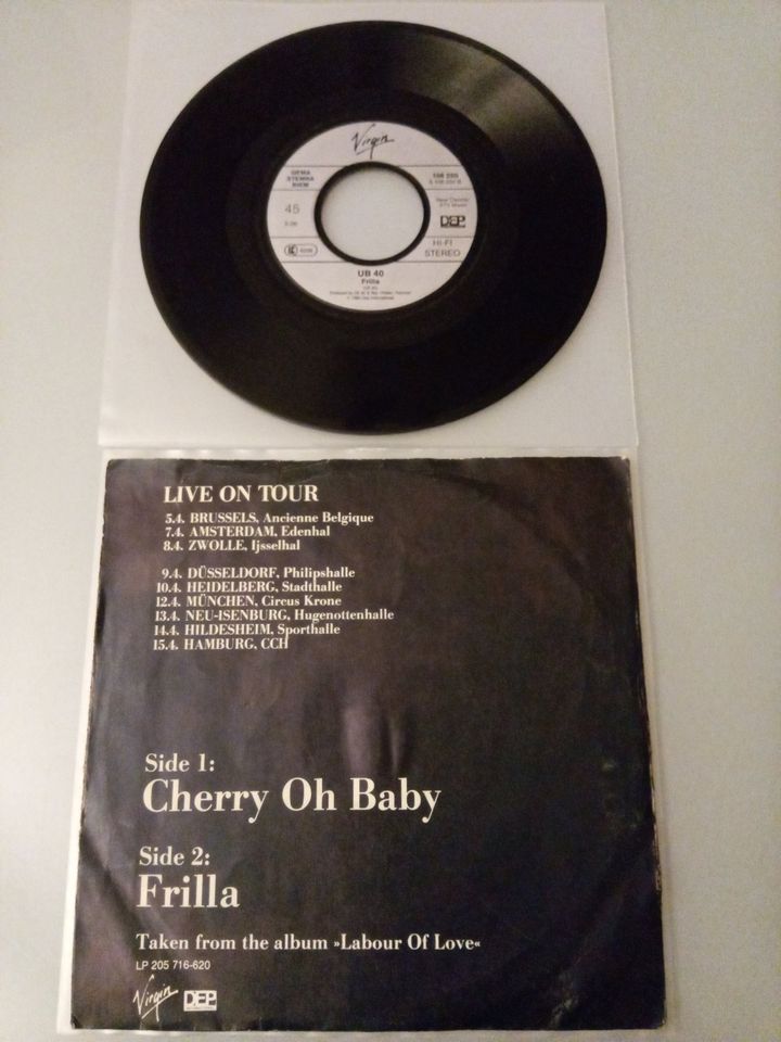 UB40 Single – Cherry Oh Baby – aus Europa von 1984 in Köln