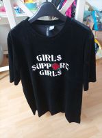 *** H&M Shirt T-Shirt schwarz Samt Girls Rose Gr.S *** Nordrhein-Westfalen - Heiligenhaus Vorschau