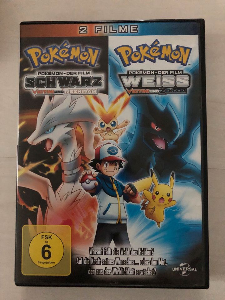 DVD Pokémon Schwarz Weiß in Feucht