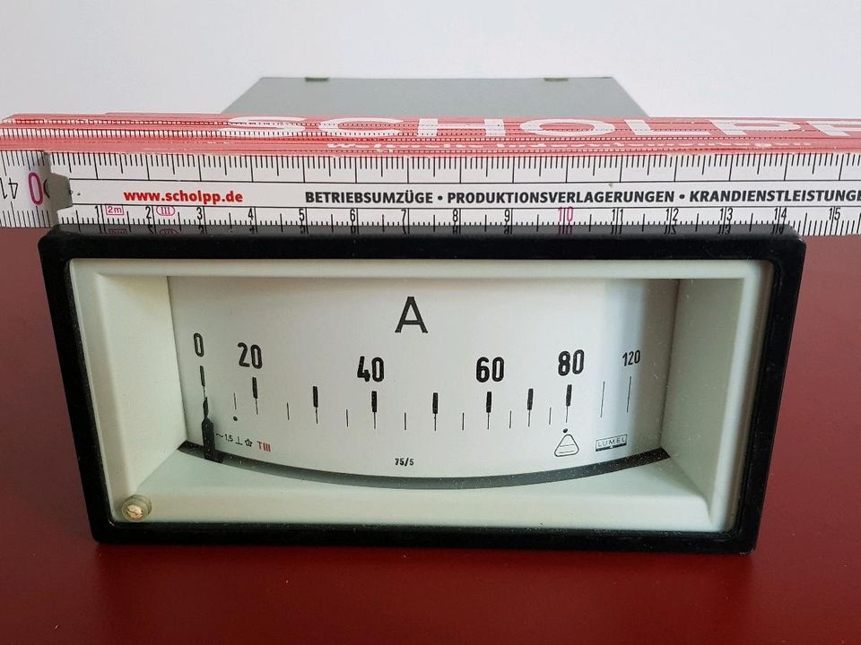 Schalttafel Einbaumessgerät 80 120 A Instrument Amperemeter in Berlin