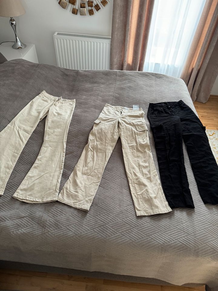 3 St Jeans, Schlaghose, Cargohose, Wide Leg, Gr. XS in Hohen Neuendorf