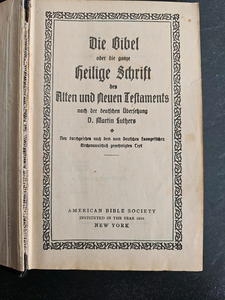 Die Bibel alt 1816 in Amelsbüren