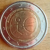 2 Euro Sondermünze Deutschland WWU 1999-2009 10 Jahre Europäische Sachsen - Freiberg Vorschau