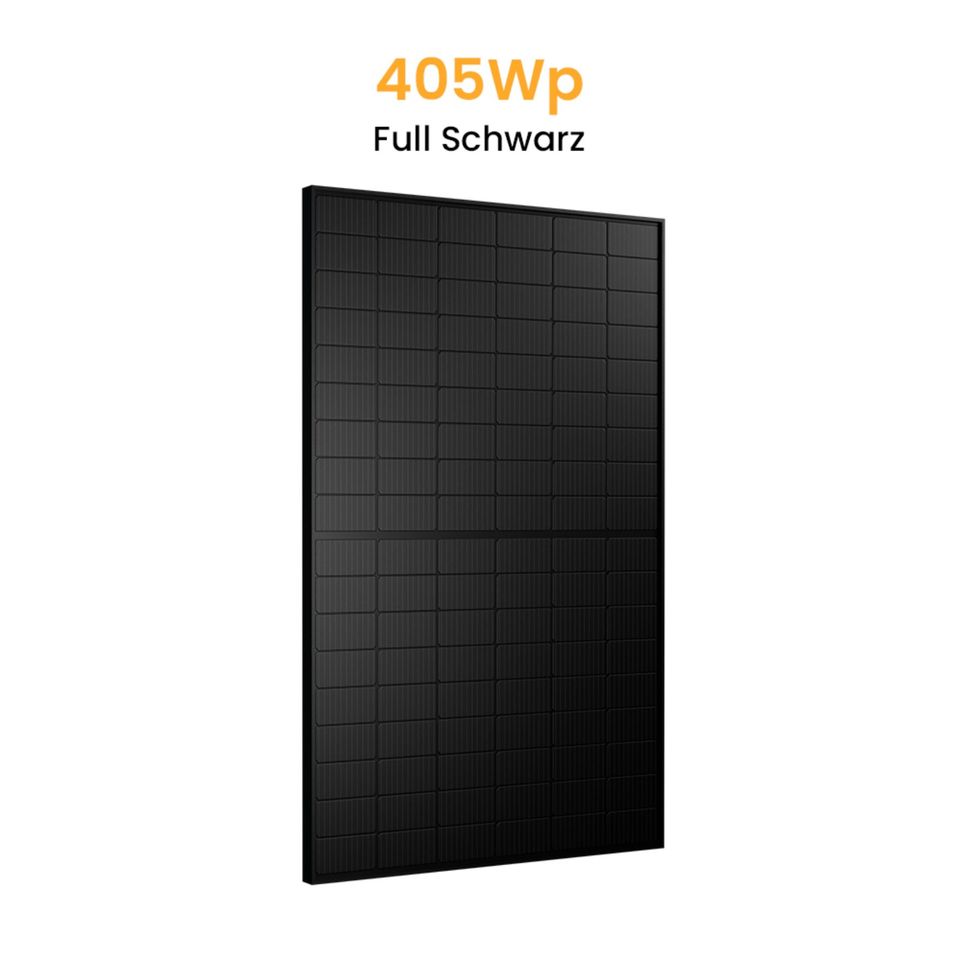 Mini Solaranlage 1620W Full Black Solarmodule/Hoymiles 1600W Wechselrichter mit 5 m Anschlusskabel-Weinheim in Weinheim