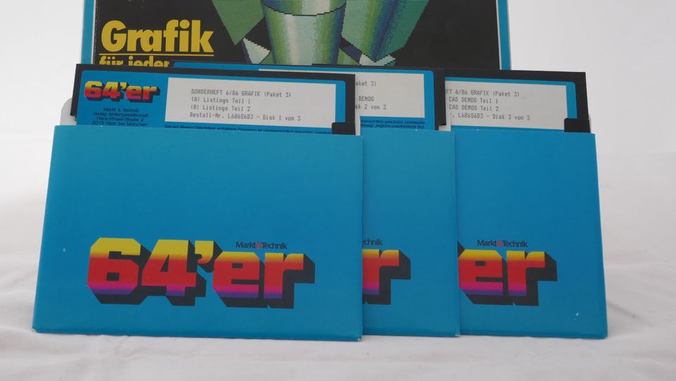 C64 64er 6/86 Sonderheft M&T Grafik inkl. Disks, Giga CADvintage in Fürstenfeldbruck