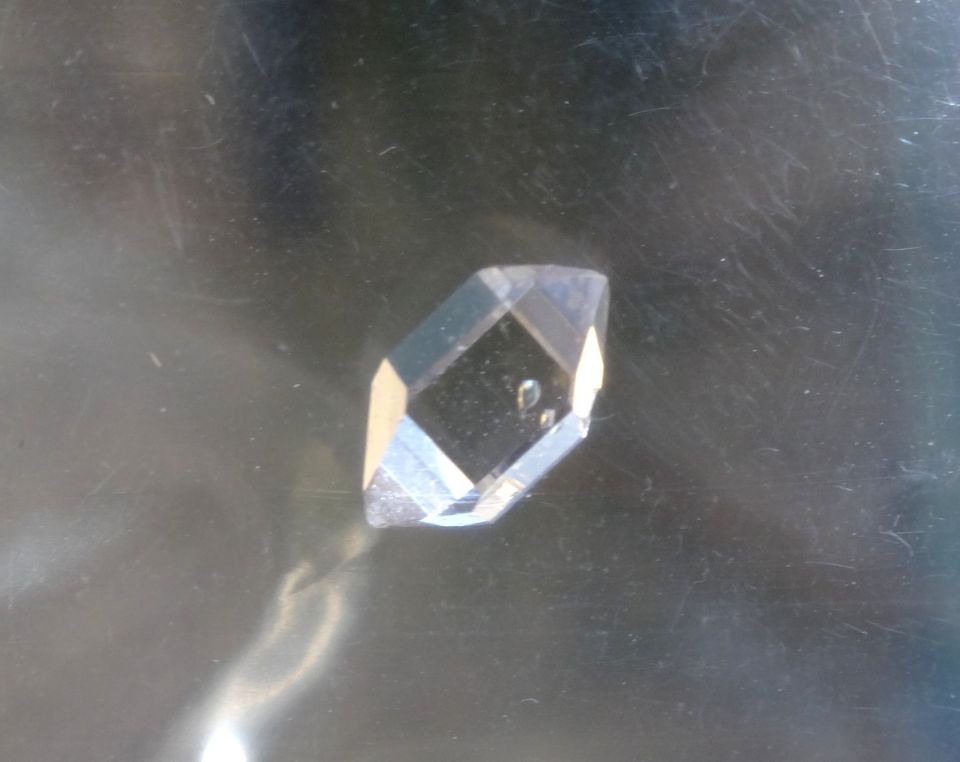 Herkimer Diamant Doppelenderkristall 7mm in Neustadt (Dosse)