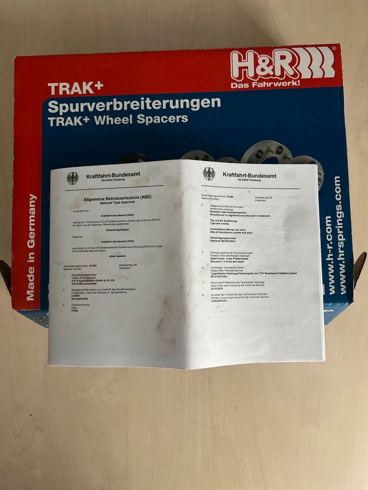 H&R Trak+Spurverbreiterungen 2x10mm Für BMW/ M2,M3,M4,M5 in Rodalben