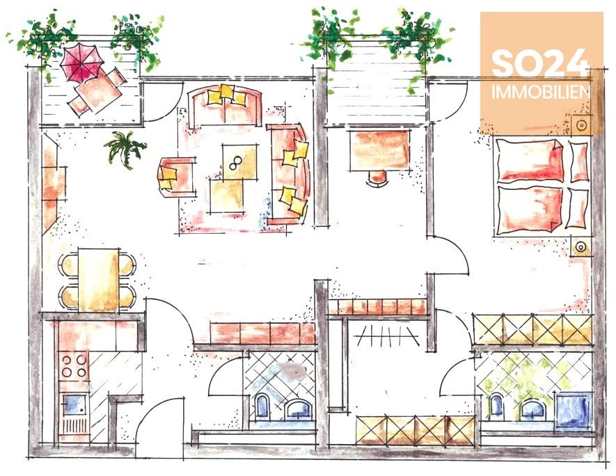 SO24 Seniorenwohnung mit Betreuungsoption, Mietwohnung Rosenpark Laurensberg in Aachen