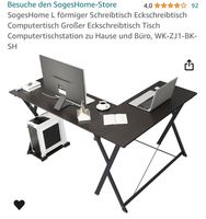 SogesHome L förmlicher Schreibtisch/Gamingtisch Rheinland-Pfalz - Mainz Vorschau