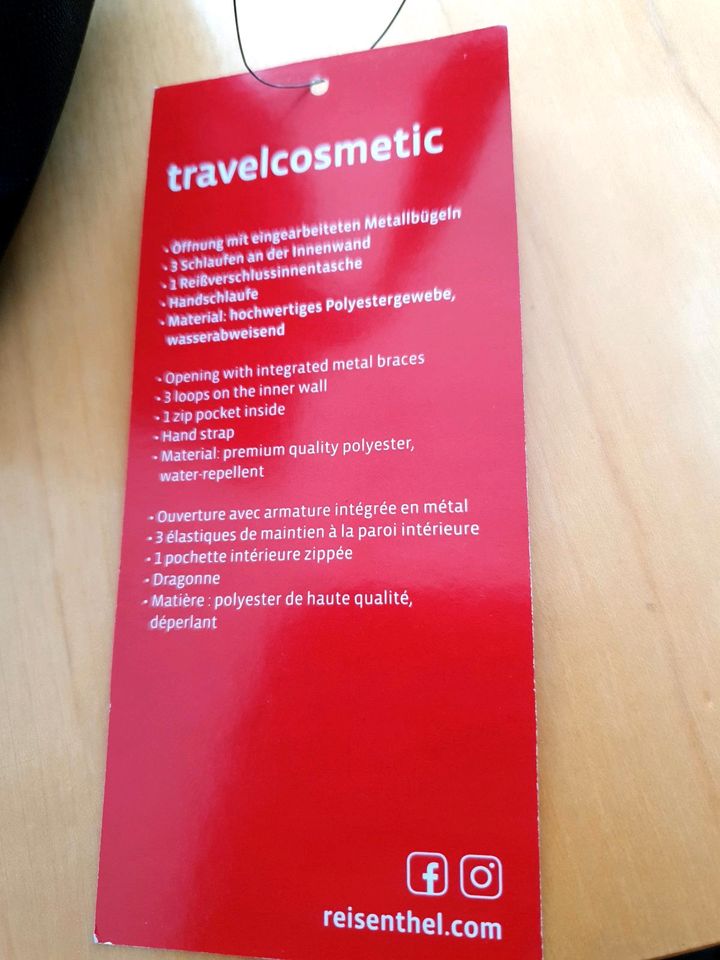 Reisenthel travelcosmetic neu schwarz mit Punkten in Menden