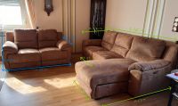 Couch-Garnitur, zweiteilig, elektr. ausfahrbar, guter Zustand. Niedersachsen - Hodenhagen Vorschau