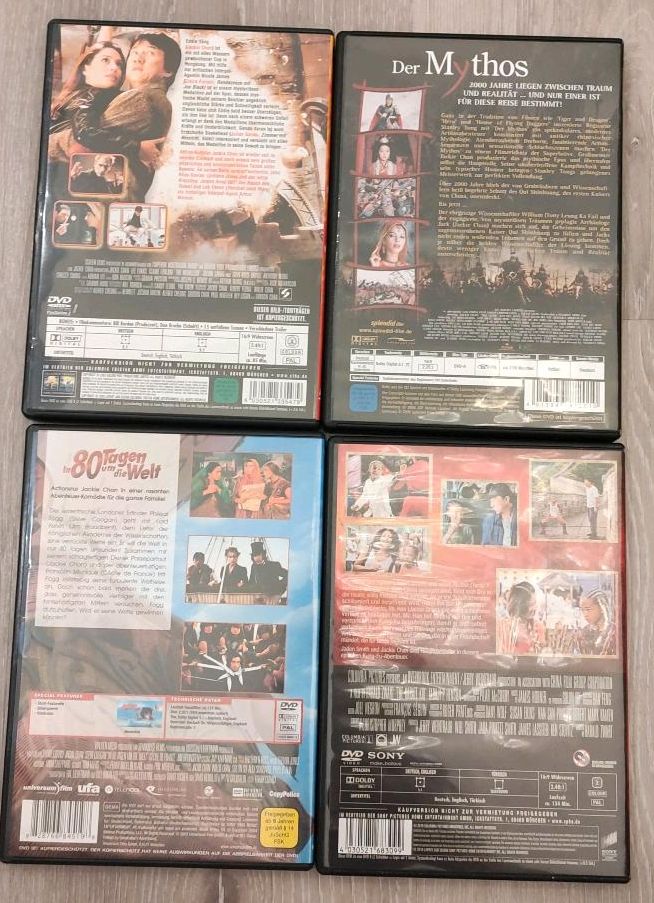 Verschiedene DVDs mit Jackie Chan in Spangenberg