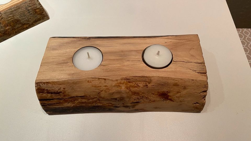 Kerzenständer/Kerzenhalter/Teelicht handgemacht Holz/handmade NEU in Berlin