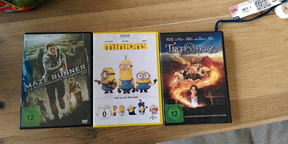 Kinder-/Jugend DVDs. Maze Runner und Tintenherz je 1,50€ in Pünderich