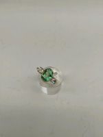 Ring 750 Gold mit 2 Brillanten je 0,1 Karat & 0,8 ct Smaragd Nordrhein-Westfalen - Paderborn Vorschau