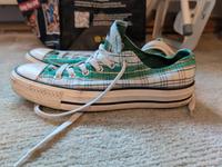 Converse All Star Low Größe 39 kariert Schottenmuster grün Leipzig - Stötteritz Vorschau